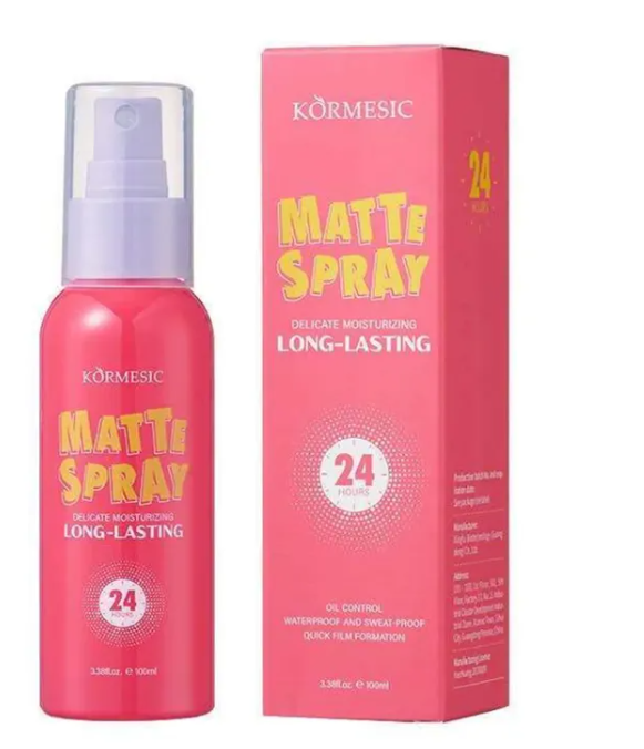 Spray Fijador Matte 24H Waterproof – Maquillaje Intacto Todo el Día