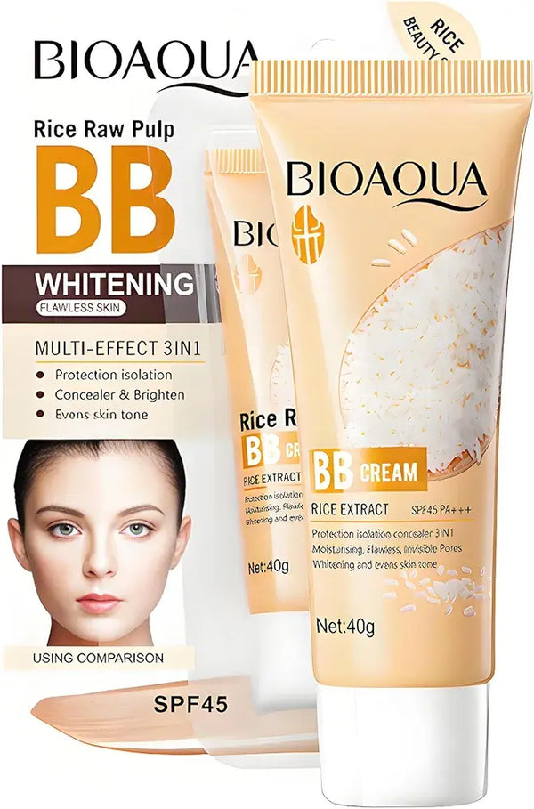 BB Cream Glow Natural com Arroz – Pele Perfeita e Protegida o Dia Todo